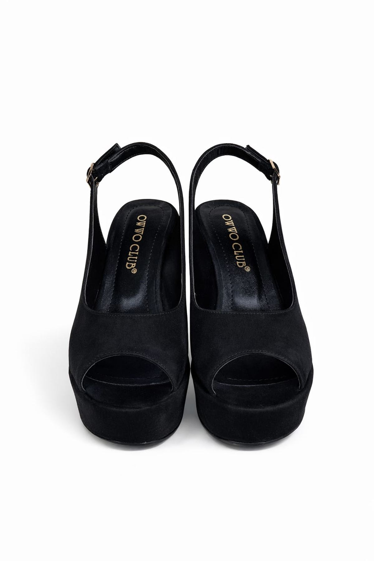 Juliet; Kadın, Siyah Süet,9 cm  Dolgu Topuk Ayakkabı (KALIP İÇİN LÜTFEN ÜRÜN AÇIKLAMASINI OKUYUNUZ)