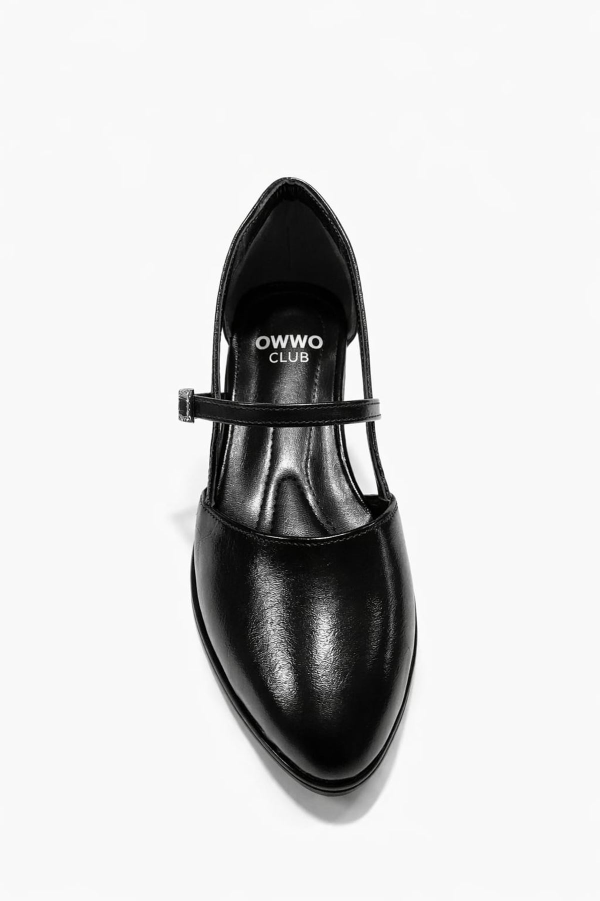 Linda; Siyah, Taşlı Toka Detaylı,Yazlık Babet Ayakkabı 