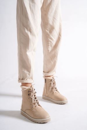 Winter,Ten Süet İçi Kürklü,Kadın Bot  