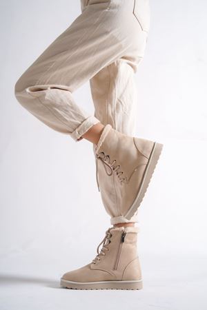 Winter,Ten Süet İçi Kürklü,Kadın Bot  