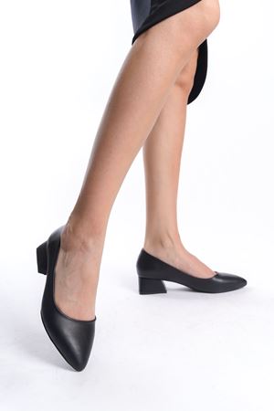 Gianna; Siyah, Klasik Topuklu Ayakkabı