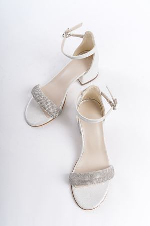 Owwox Kids; Kız Çocuk,Sedef,Kararmaz Taş Detaylı  Ayakkabı  