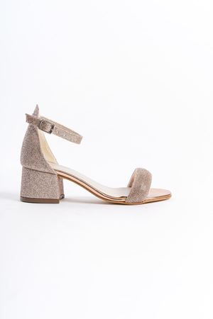 Owwox Kids; Kız Çocuk,Rose Gold,Kararmaz Taş Detaylı  Ayakkabı 