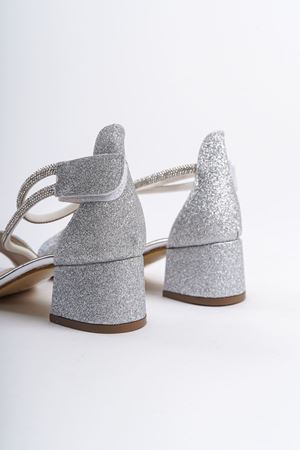 Owwox Kids; Kız Çocuk,Gümüş,Kararmaz Taşlı Ayakkabı 