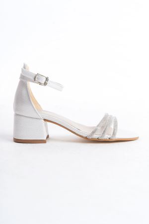 Owwox Kids; Kız Çocuk,Sedef,3 Biyeli Kararmaz Taş Detaylı  Ayakkabı