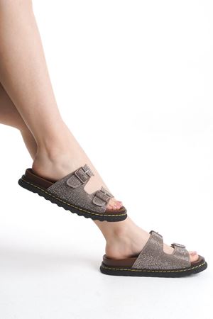 Grace; Vizon,Taş Detaylı Comfort Terlik  