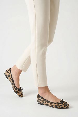 Romina; Leopar Desenli ,Babet Ayakkabı