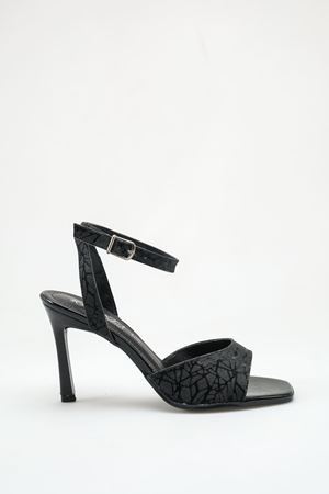 Olivia; Siyah,Desen Detaylı  Klasik İnce 9 cm Topuklu Stiletto