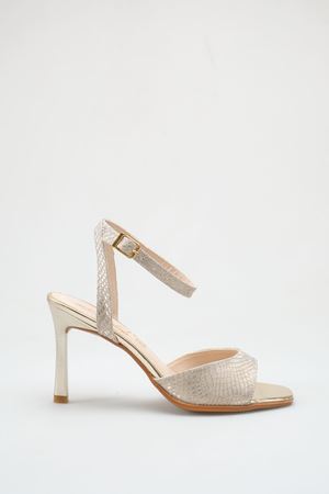 Olivia; Gold-Altın,Desen Detaylı  Klasik İnce 9 cm Topuklu Stiletto 