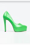 RUBY,Yeşil, 13 cm Yüksek ince Topuklu 3 cm Platformlu Abiye Stiletto